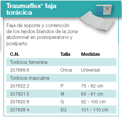 Traumaflex faja toracica
